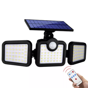 PIR Outdoor Waterproof Motion Sensor LED Lamp With 3 Lighting Mode Battery Powered Solar Garden Wall Light