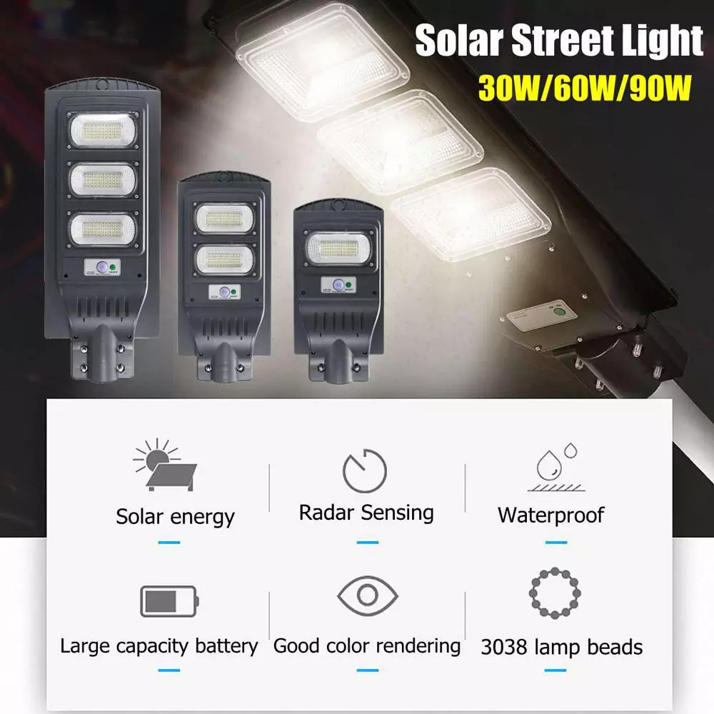 1200w Country Road Solar Powered Street Light With Battery Backup For Residential And Project Use