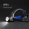 High Power USB Rechargeable Red Light Headlamp Led T6 Head Lights Camping Mining 18650 Lithium Aluminum Head Torch Headlamp