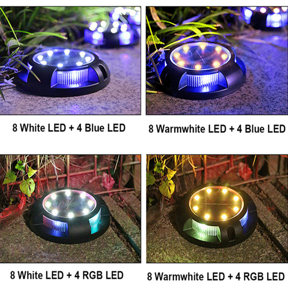 RGB LED Color Changing Outdoor Waterproof Garden Solar Lawn Yard Light