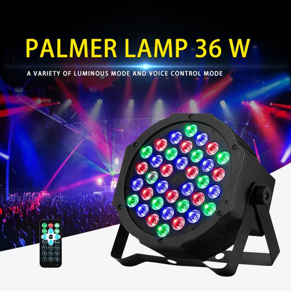 LED RGB Stage Light 18W 36W with Remote for Large Amusement Parks And Tourist Attractions