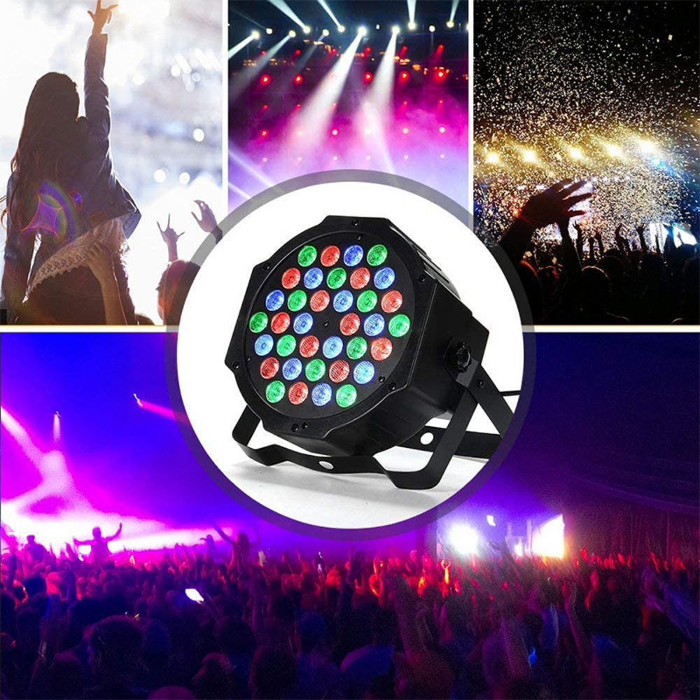 LED RGB Stage Light 18W 36W with Remote for Indoor Sports Arena, Football Field