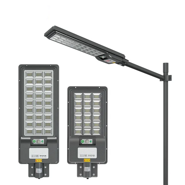 Outdoor All In One Solar Street Light 200w 300w Private Mold Design Unique Integrated Led Commercial Street Lamp
