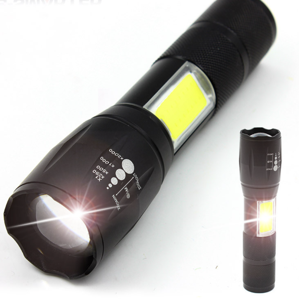 AAA Battery Inserted Taschenlampe Portable Cob And Led Flashlight DC Aluminum Alloy IP65 Emergency 70 T6 Max 1000 Lumen