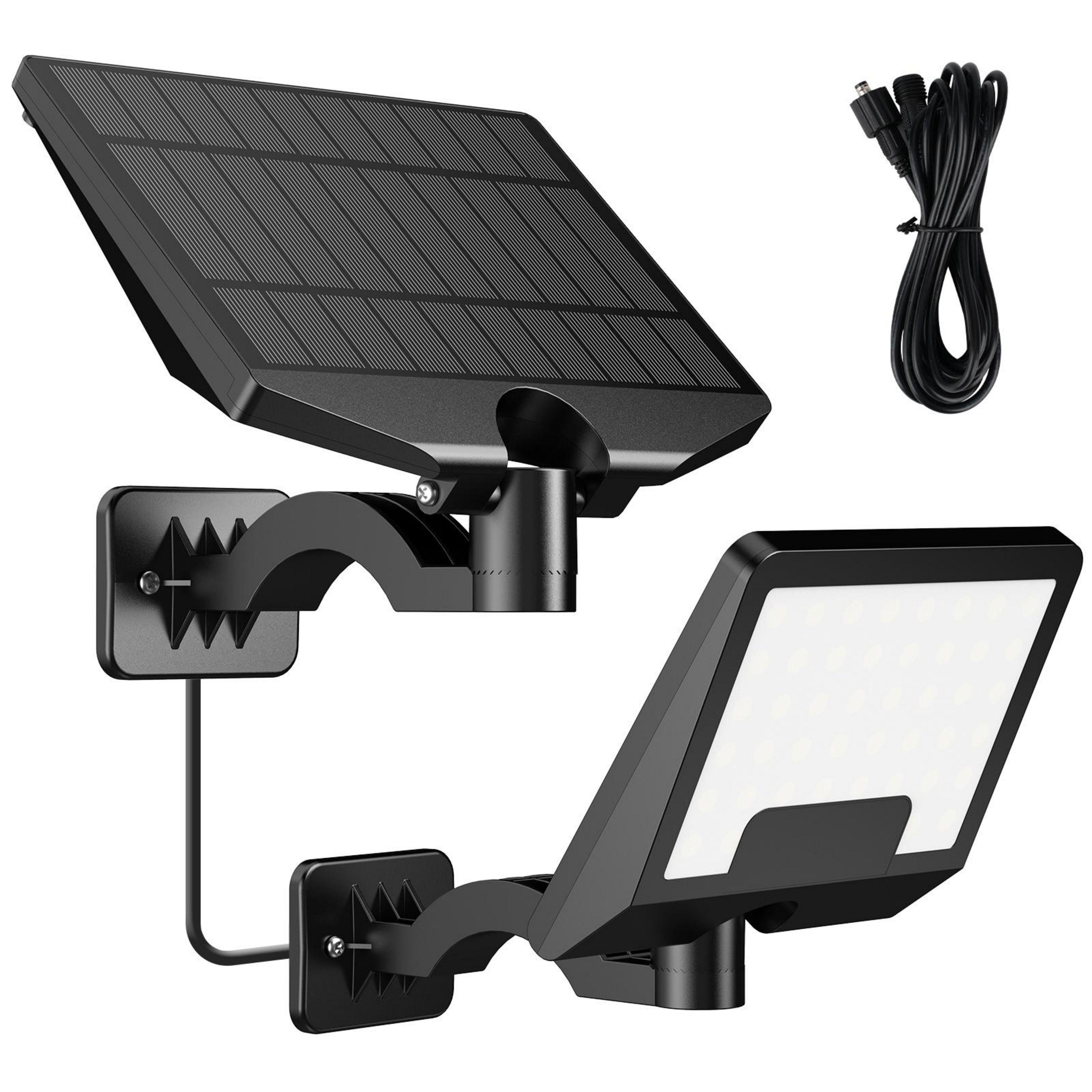 2024 High Lumen Super Bright Split Type Solar Garden Wall Light with 3 Meter Cable for Installation in Stock Fast Deliver
