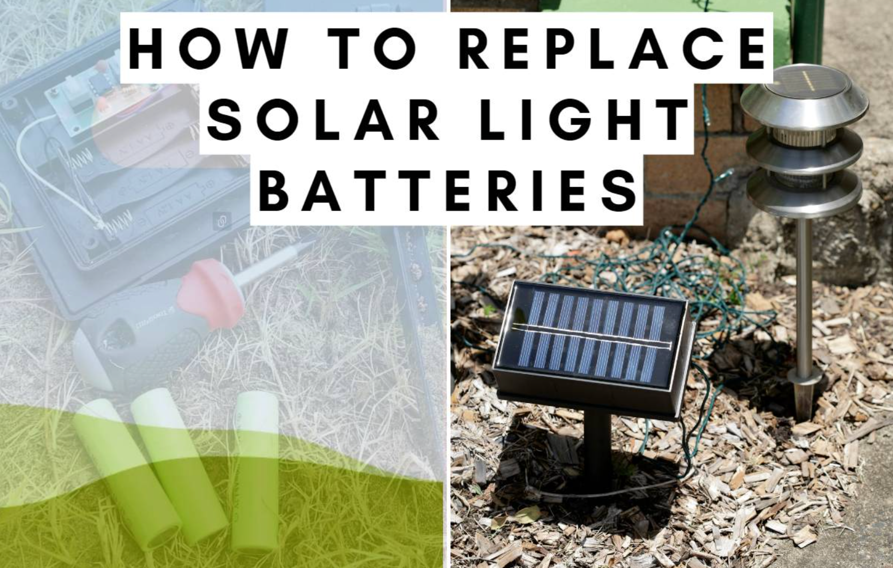 solar garden light battery replace